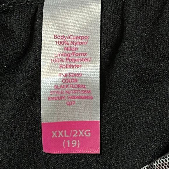 No Boundaries Top 2XL (19) Sheer Mesh Dark Floral Fairy Grunge Bell Sleeve - Picture 5 of 9